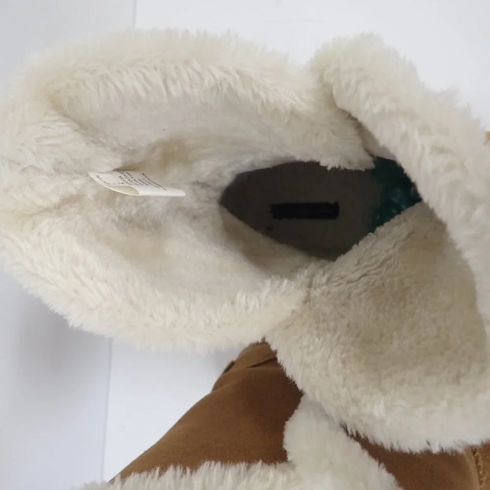 American Eagle suede boots with faux shearling lining.